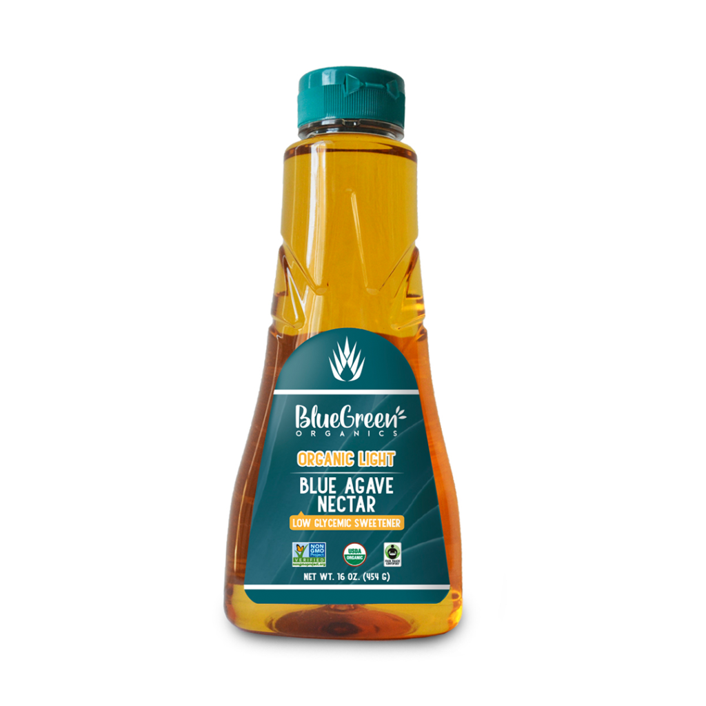 Organic Light Blue Agave Nectar 6Pack (16 oz each bottle) Blue Green