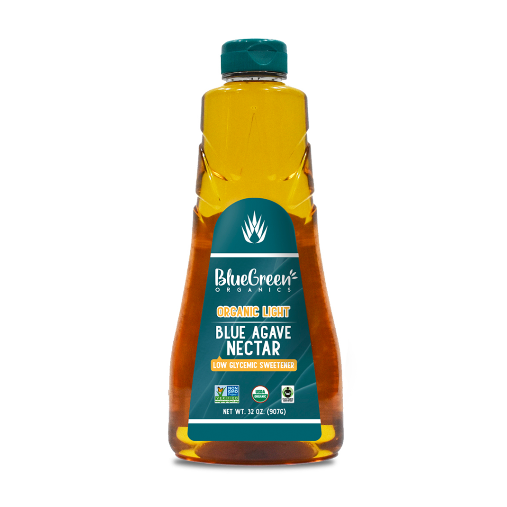 Organic Light Blue Agave Nectar 6Pack (32 oz each bottle) Blue Green